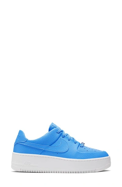 Shop Nike Air Force 1 Sage Low Platform Sneaker In University Blue