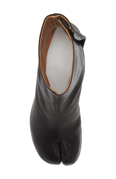 Maison Margiela Ankle Block Heel Round Toe Boots In Black