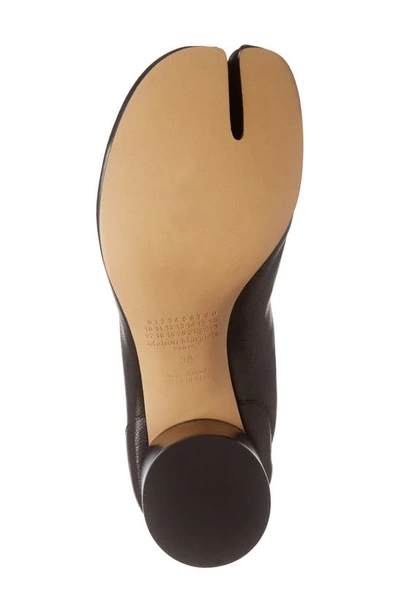 Maison Margiela Ankle Block Heel Round Toe Boots In Black