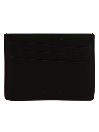 Shop Maison Margiela Two-tone Leather Card Holder In Black