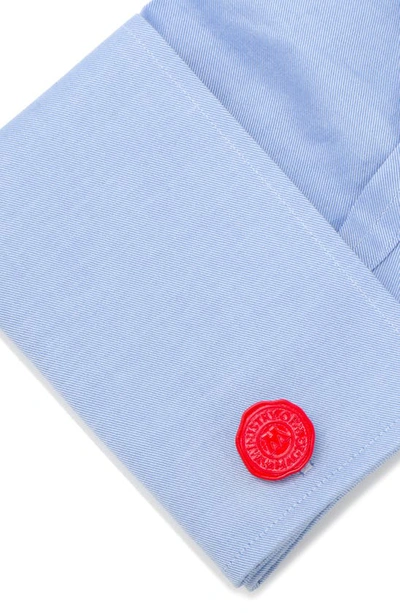 Cufflinks, Inc Cufflinks Inc. Ministry Of Magic Wax Stamp Cufflinks In Red