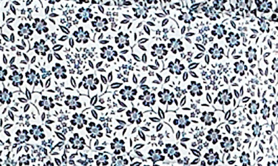 Row A Emma Floral Babydoll Minidress In Navywht