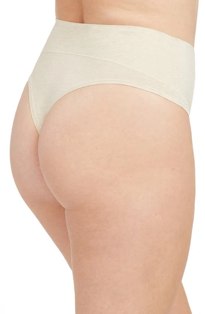 Shop Spanx Comfort Thong In Heather Oatmeal