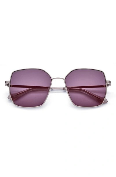 Shop Gemma Goodbye Stranger 56mm Geometric Sunglasses In Thunder