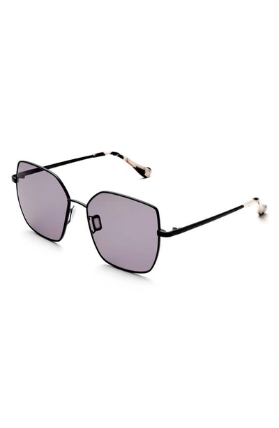 Shop Gemma Styles Goodbye Stranger 56mm Geometric Sunglasses In Carbon