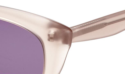 Shop Gemma Styles Heart Of Glass 52mm Cat Eye Sunglasses In Thistle