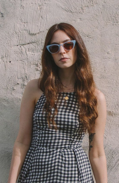 Shop Gemma Styles The Young Ones 51mm Cat Eye Sunglasses In Pool