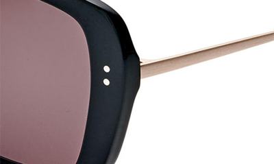 Shop Gemma Baker Street 52mm Square Sunglasses In Carbon