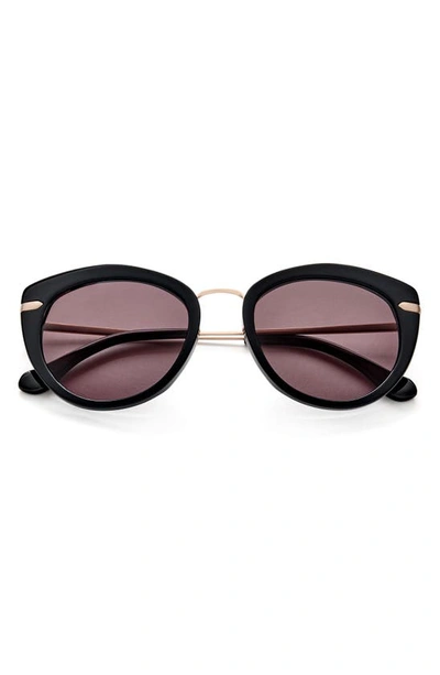 Shop Gemma Styles Let Her Dance 51mm Round Sunglasses In Carbon