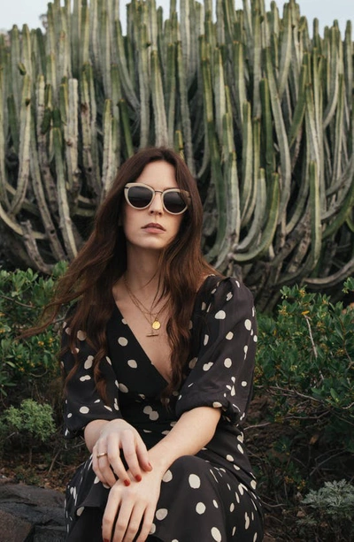 Shop Gemma Styles Let Her Dance 51mm Round Sunglasses In Antique