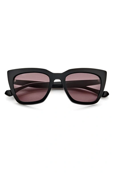 Shop Gemma Dream On 52mm Rectangle Sunglasses In Carbon