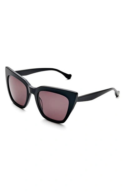 Shop Gemma Dream On 52mm Rectangle Sunglasses In Carbon