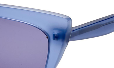 Shop Gemma Styles Dream On 52mm Rectangle Sunglasses In Denim
