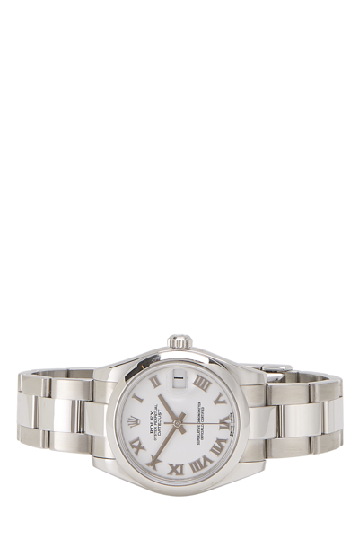 Pre-owned Rolex Stainless Steel Roman Datejust 178240 31mm