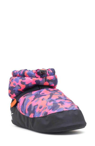 Shop Bloch Print Warm-up Bootie Slipper In Pink Camo