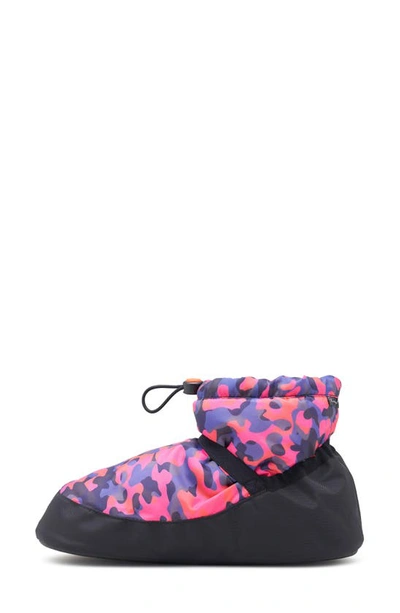 Shop Bloch Print Warm-up Bootie Slipper In Pink Camo