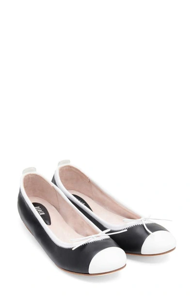 Shop Bloch Rigel Ballerina Flat In Black/ White