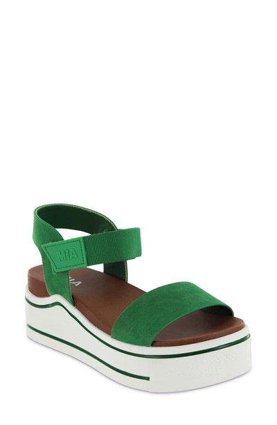 Shop Mia Odelia Platform Sandal In Grass