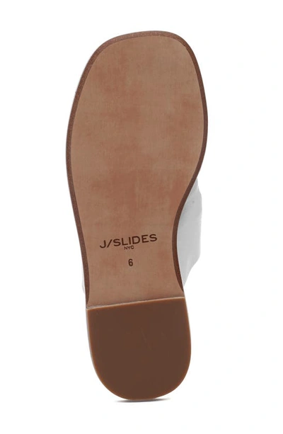 Shop J/slides Yaya Sandal In White Leather