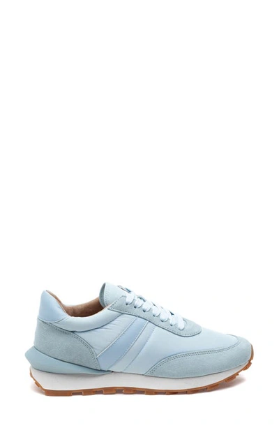 Shop J/slides Eddie Sneaker In Lt Blue Nylon