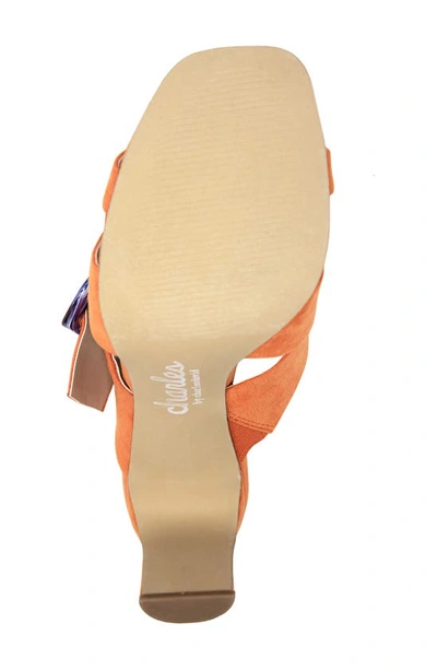Charles By Charles David Gleam Block Heel In Orange In Mango