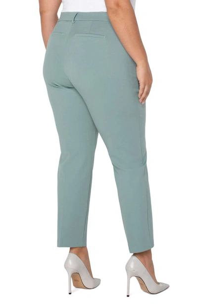 Shop Liverpool Kelsey Ponte Knit Trousers In Sea Green