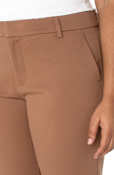 Shop Liverpool Kelsey Ponte Knit Trousers In Maple