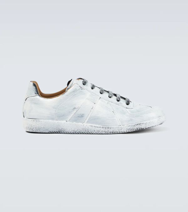 Maison Margiela White Paint Replica Sneakers