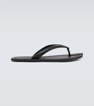 Shop Maison Margiela Tabi Thong Sandals In Black Raven