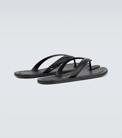 Shop Maison Margiela Tabi Thong Sandals In Black Raven