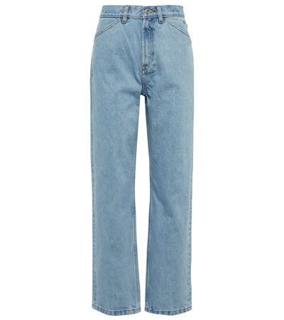 Shop Apc Marian High-rise Straight Jeans In Bleached Out
