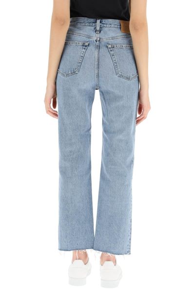 Shop Totême Toteme Classic Cut Jeans In Light Blue