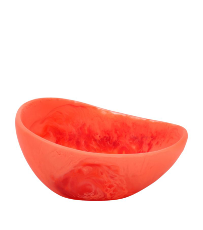 Shop Dinosaur Designs Resin Flow Spice Dish (8.5cm) In Orange