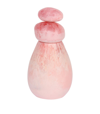Shop Dinosaur Designs Resin Boulder Salt Grinder In Pink