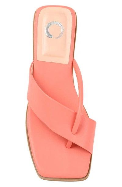 Journee Collection Mina  Womens Dressy Slip On Heels In Coral