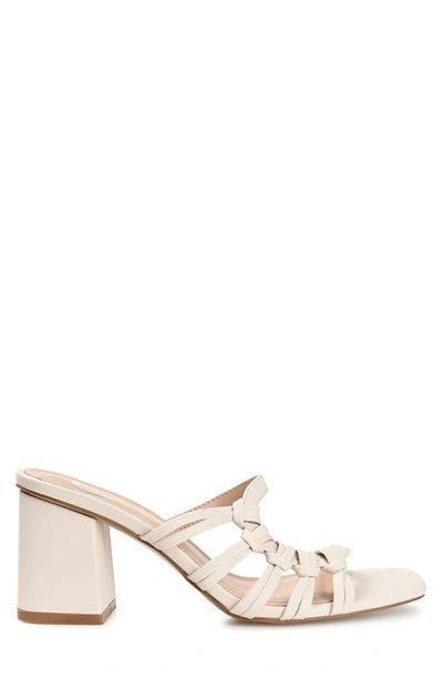 Journee Collection Emory Strappy Sandal In Ivory