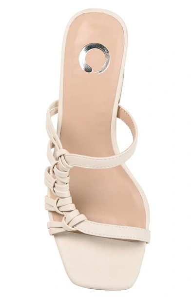 Journee Collection Emory Strappy Sandal In Ivory