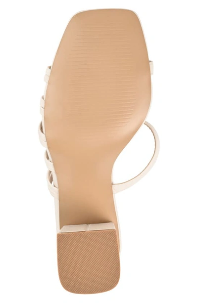 Journee Collection Emory Strappy Sandal In Ivory