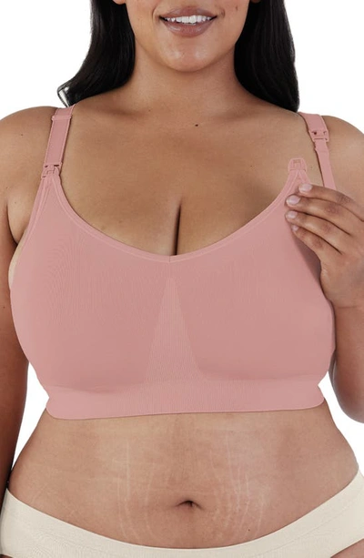 Bravado Designs Women's Dusted Peony Adjustable Stretch-recycled Nylon-blend Nursing Bra In Dusted Peony