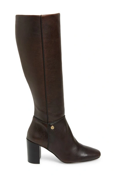 Shop Karl Lagerfeld Ratana Boot In Coffee Leather