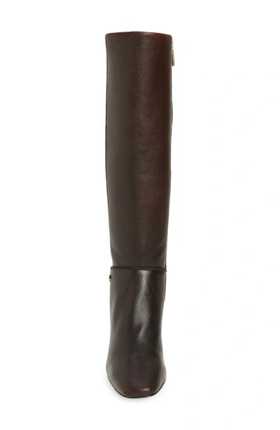 Shop Karl Lagerfeld Ratana Boot In Coffee Leather