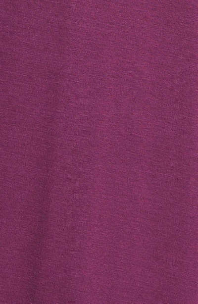 Loveappella Surplice V-neck Knit Maxi Dress In Purple Dark