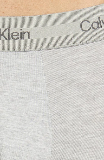 Shop Calvin Klein Ultra-soft Modern Stretch Modal Trunks In Grey Heather