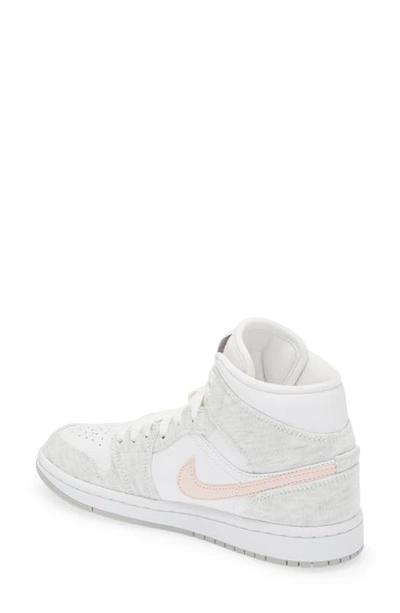 Shop Jordan Air  1 Mid Se Sneaker In Iron Ore/ Atmosphere/ White