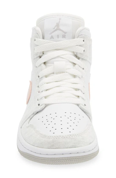 Shop Jordan Air  1 Mid Se Sneaker In Iron Ore/ Atmosphere/ White