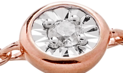 Shop Monica Vinader Essential Diamond Bracelet In Rp
