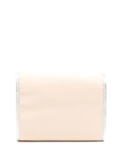 Sarah Chofakian Logo-plaque Necessaire Bag In Neutrals