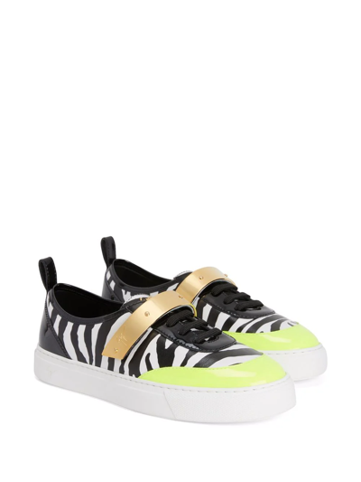 Shop Giuseppe Zanotti Zenas Low-top Sneakers In White