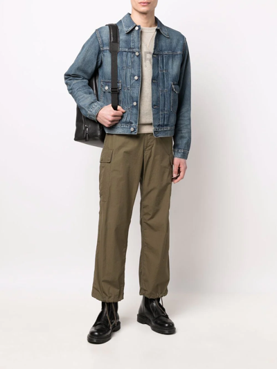 Rrl Two-pocket Button-up Denim Jacket In Blau