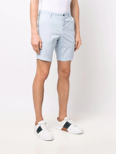 Shop Hugo Boss Straight-leg Bermuda Shorts In Blau